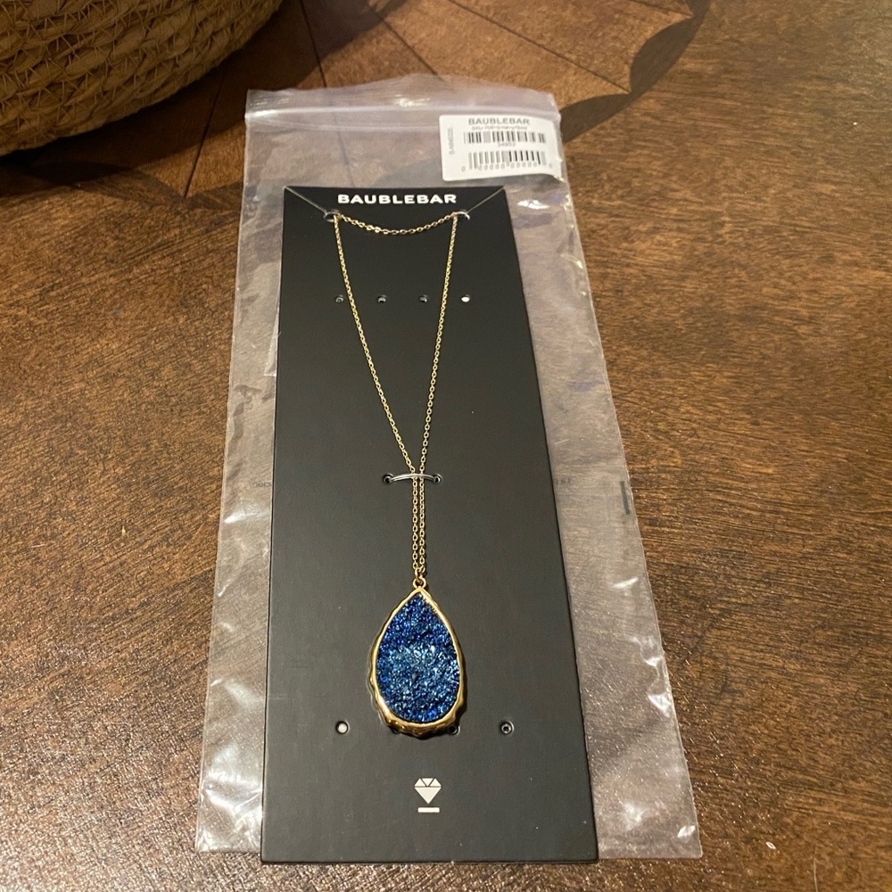 Baublebar Blue Druzy Necklace